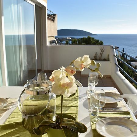 El Mar, 2 Bdr Seaview Apartment, 7 Min From Beach Lagonisi Extérieur photo