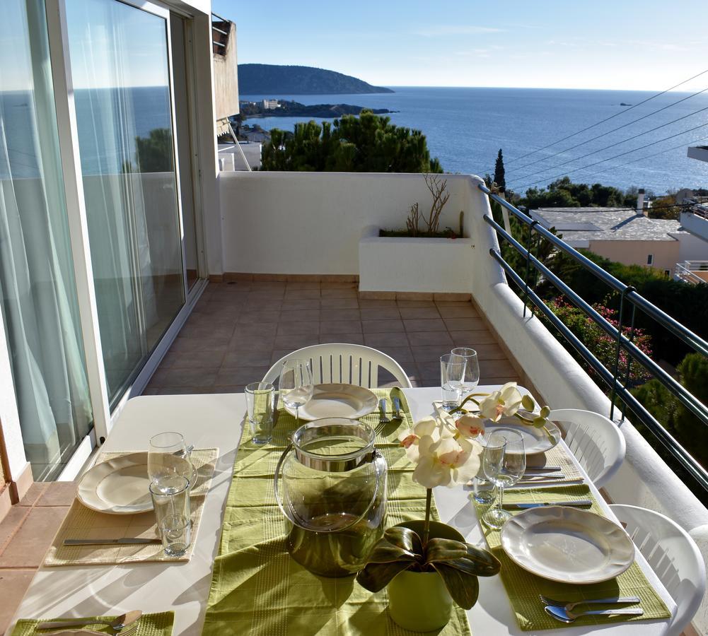 El Mar, 2 Bdr Seaview Apartment, 7 Min From Beach Lagonisi Extérieur photo