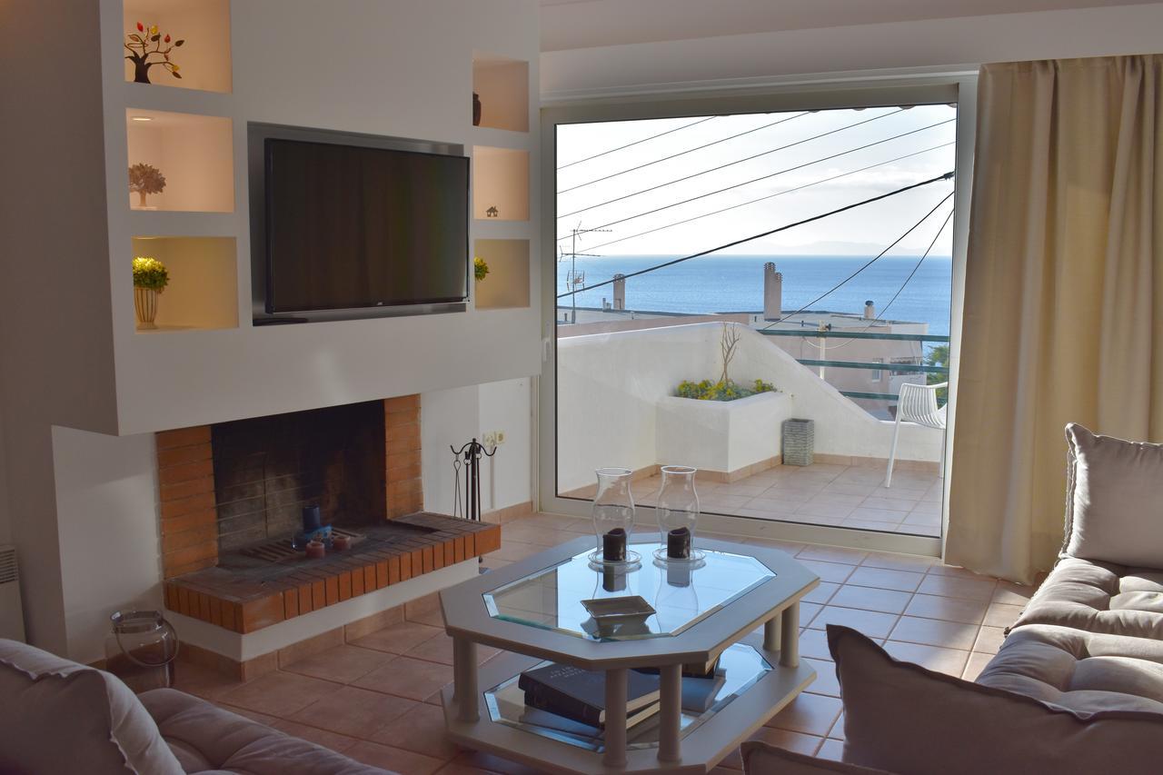 El Mar, 2 Bdr Seaview Apartment, 7 Min From Beach Lagonisi Extérieur photo