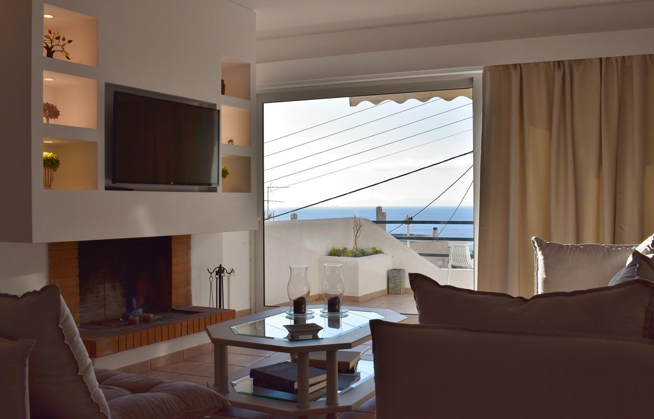El Mar, 2 Bdr Seaview Apartment, 7 Min From Beach Lagonisi Extérieur photo